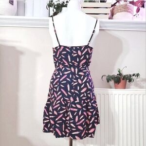 Aéropostale Tie waist Pleated Flare Skater Dress- XS